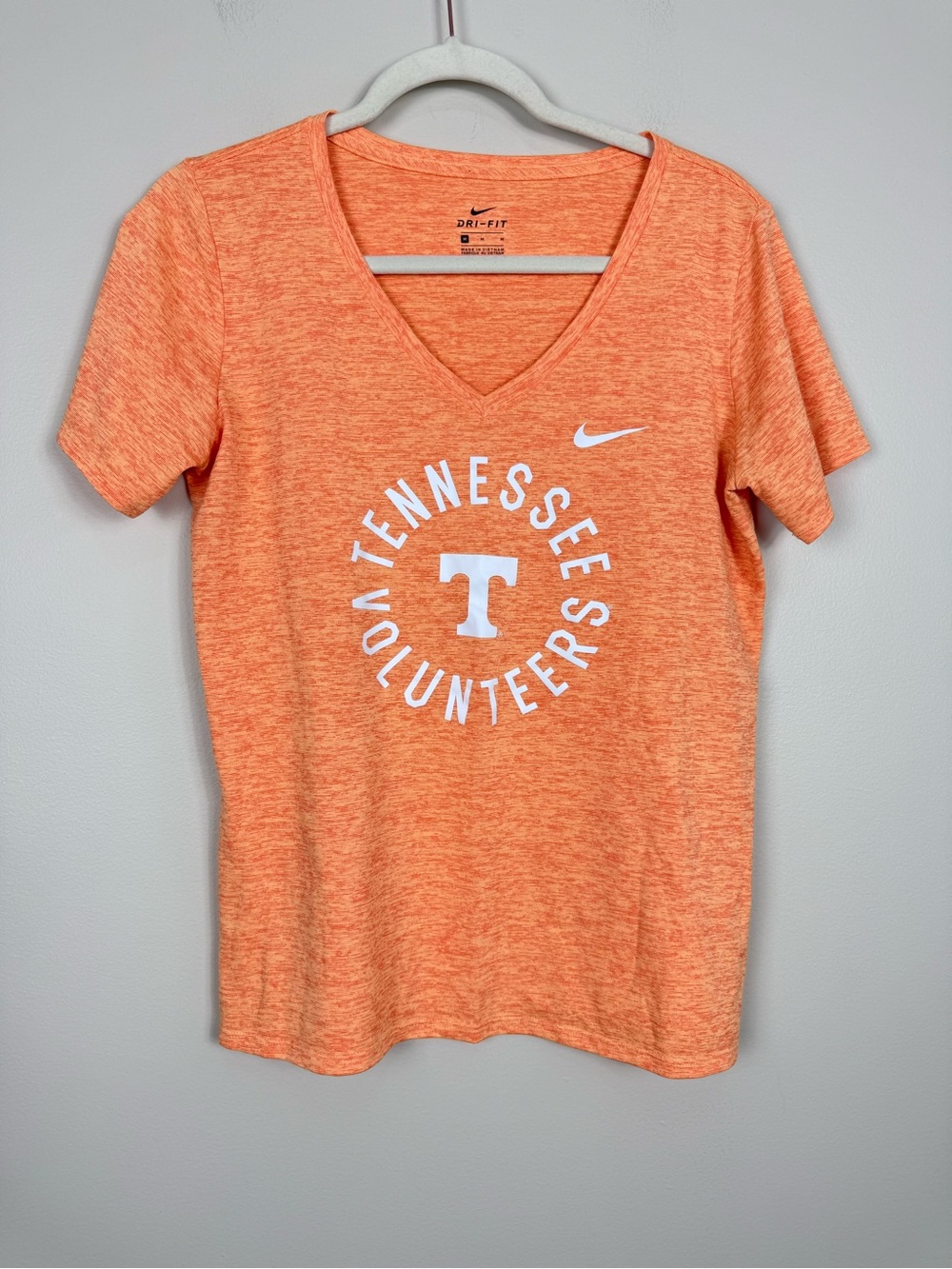 Nike Tennessee Volunteers Top Womens Medium Orange White Short Sleeve Sporty